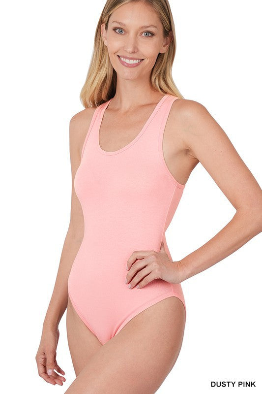 PREMIUM COTTON RACER BACK TANK BODYSUIT