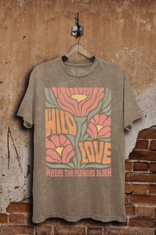 Wild Love Where The Flowers Bloom Graphic Top