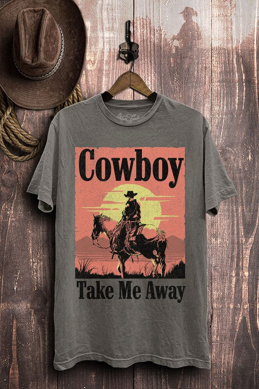 Plus Cowboy Take Me Away Graphic Top