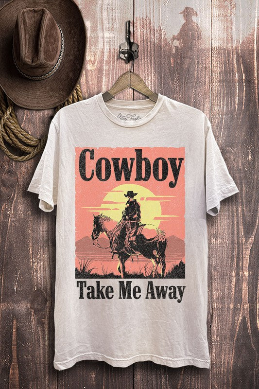 Plus Cowboy Take Me Away Graphic Top