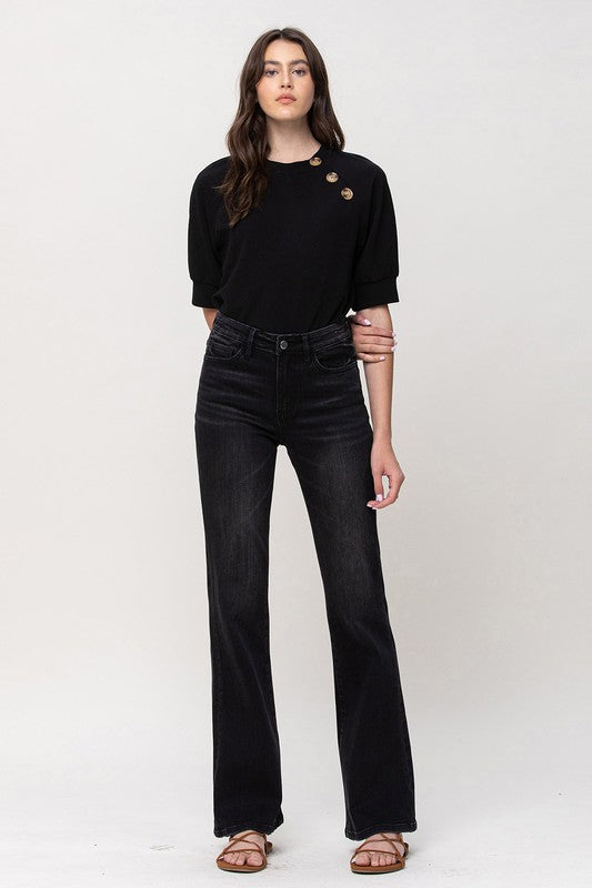 High Rise Relax Flare Jeans