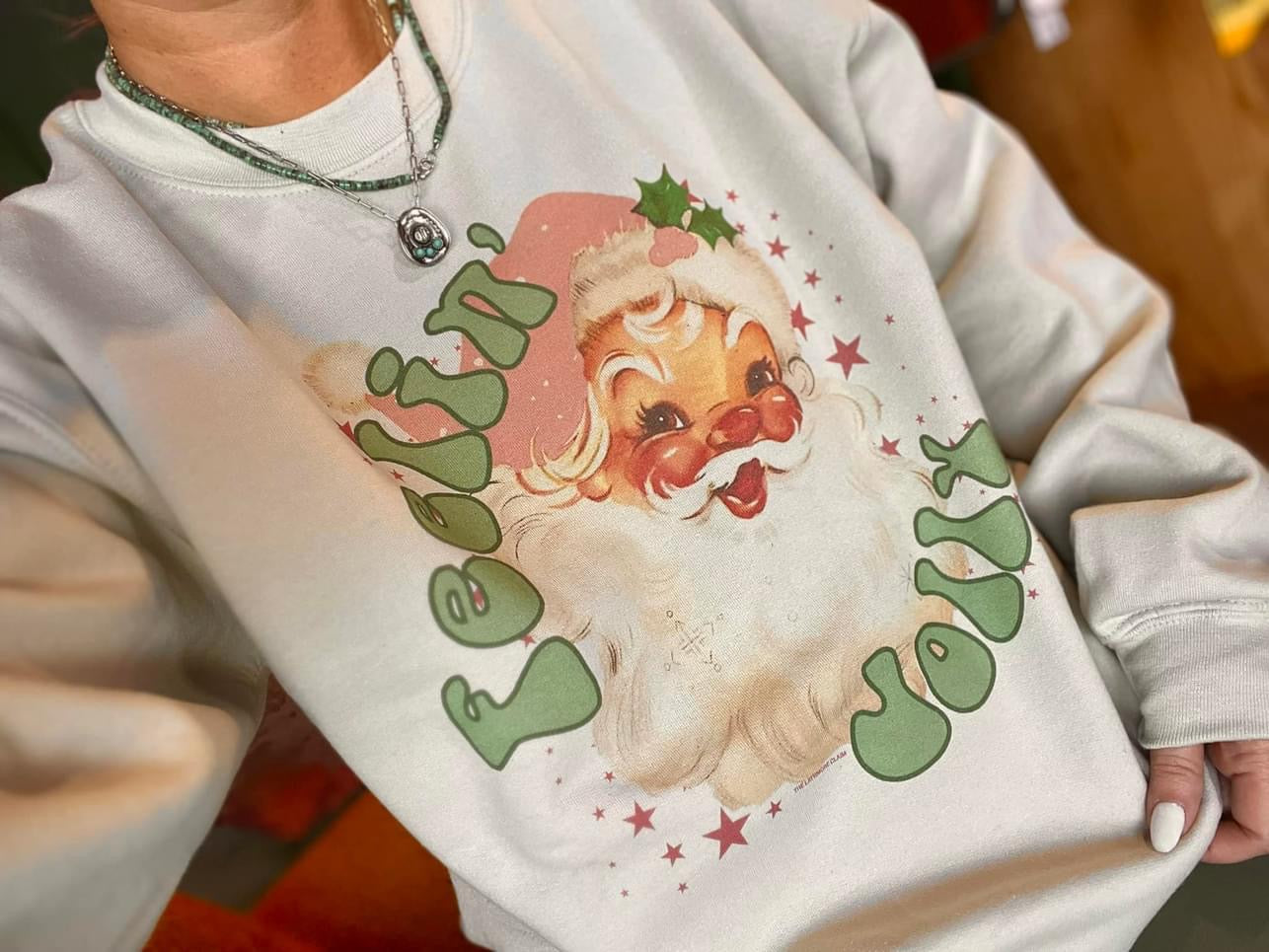 Feelin Jolly Sweatshirt - Cream