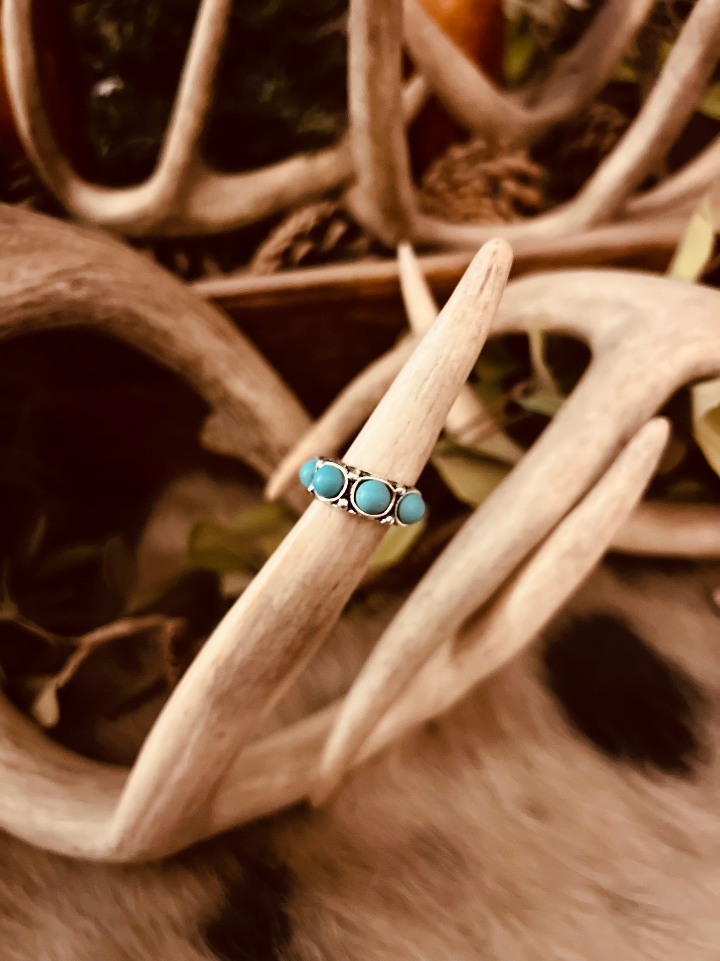 Faux Turquoise Rings - Size 6