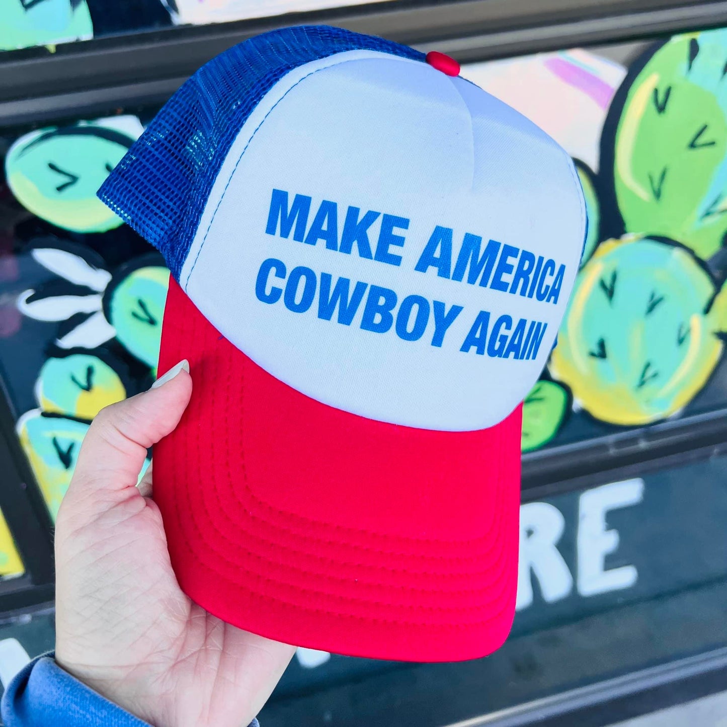 Make America Cowboy Again Trucker Hat