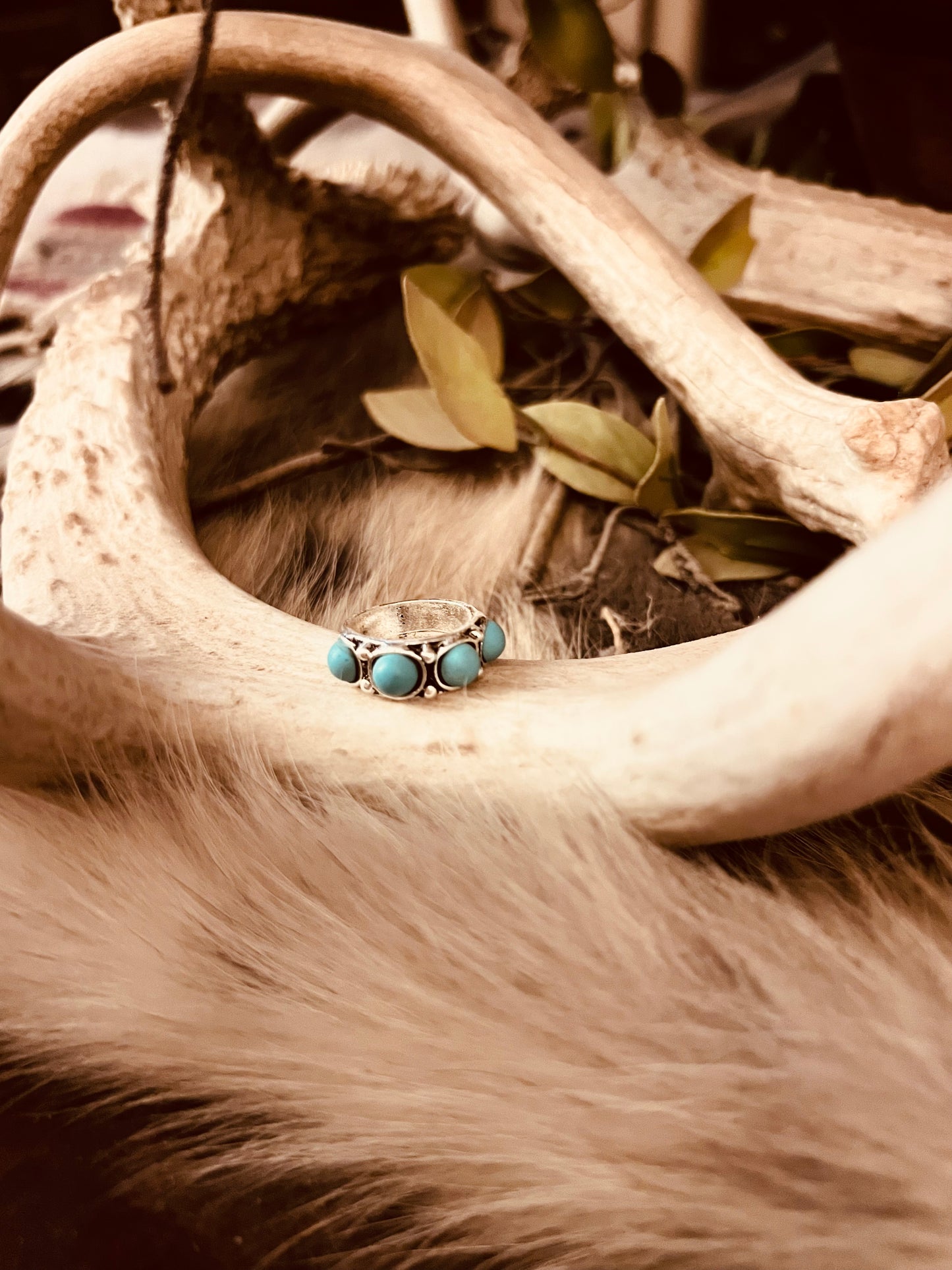 Faux Turquoise Rings - Size 6