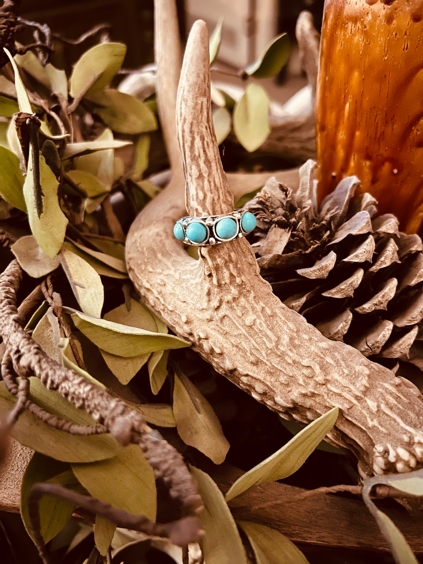 Faux Turquoise Rings - Size 6