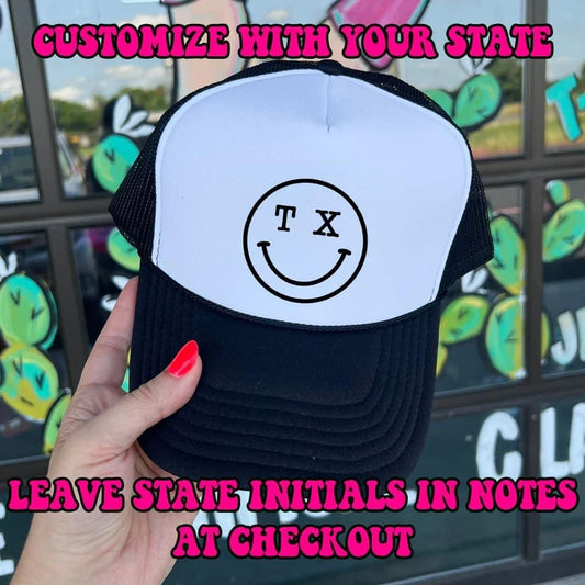 State Smiley Trucker Hat