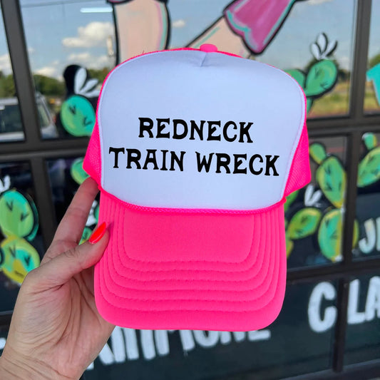 Redneck Train Wreck Trucker Hat