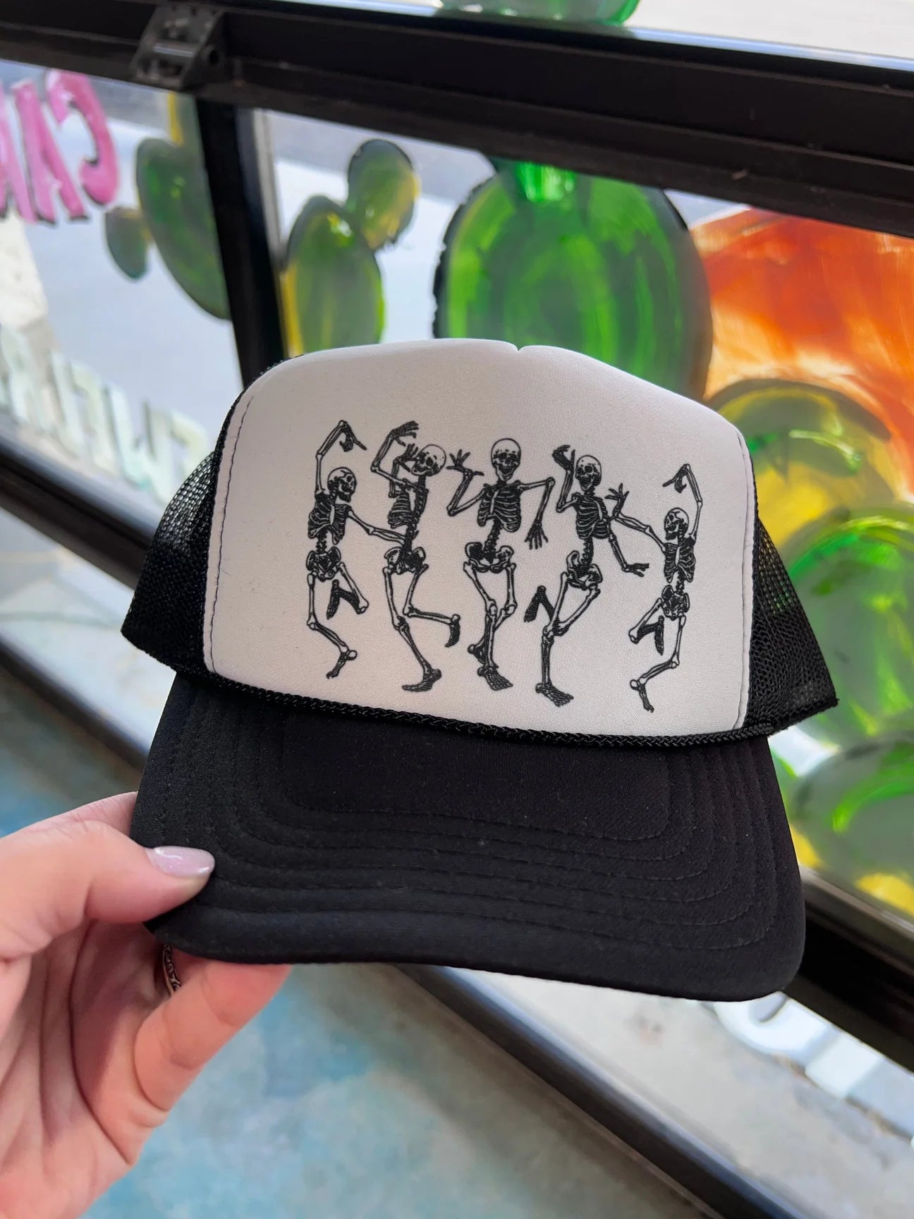 Skeleton Trucker Hat