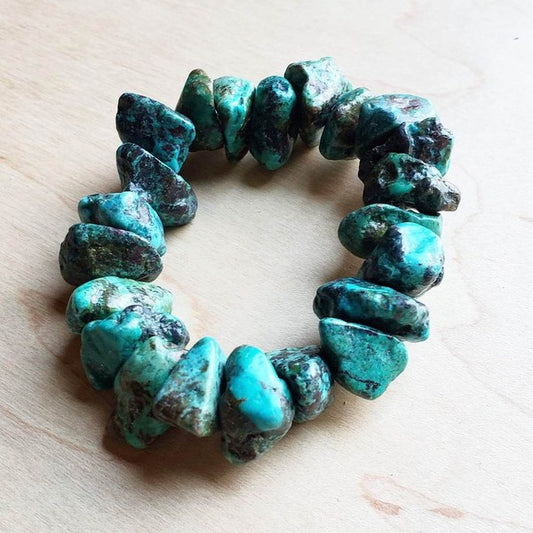 Chunky Natural Turquoise Bracelet