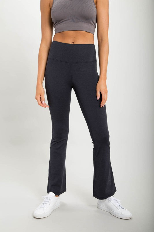 Flare Swoop Back High-Waisted Leggings