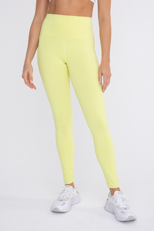 Tapered Band Essential Solid Highwaist Leggings