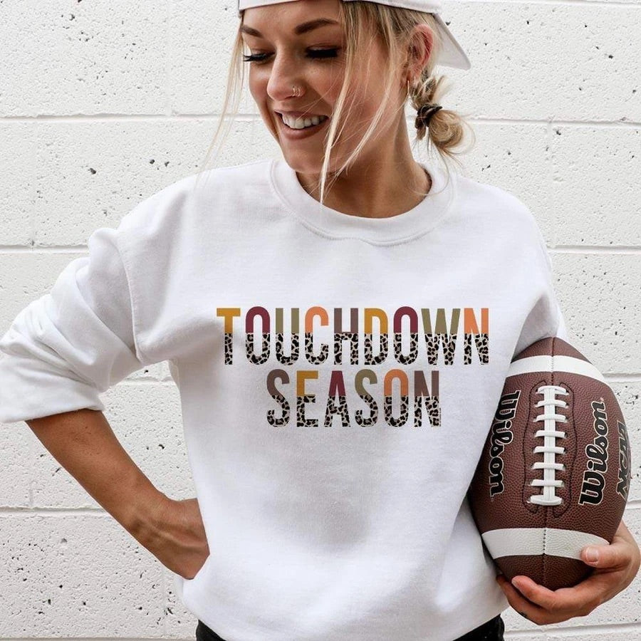 Touchdown Season Sweatshirt - White