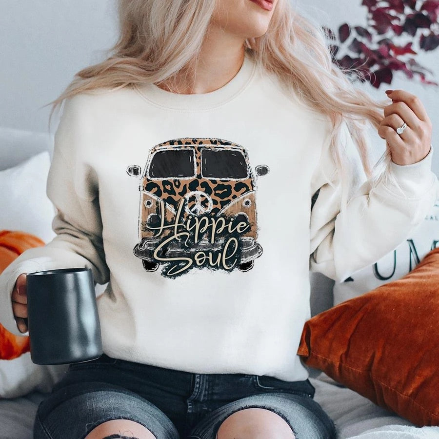 Hippie Soul Sweatshirt - White