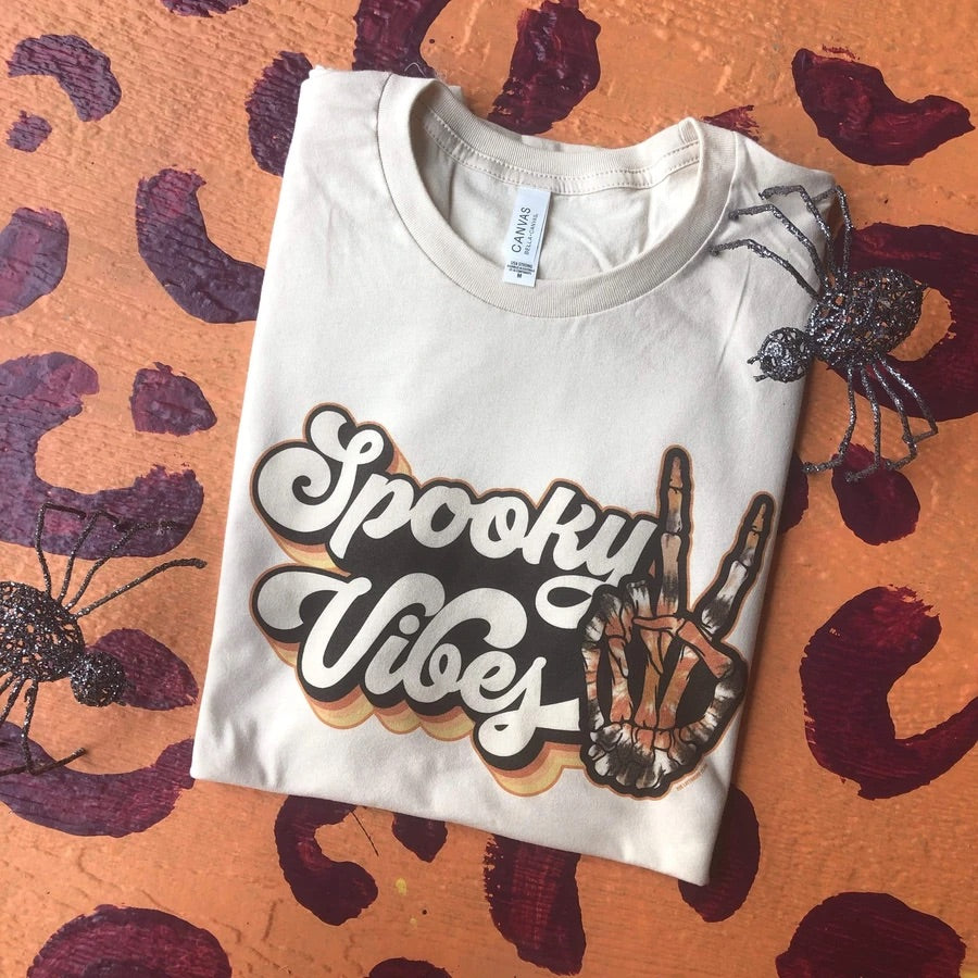 Spooky Vibes Tee - Cream