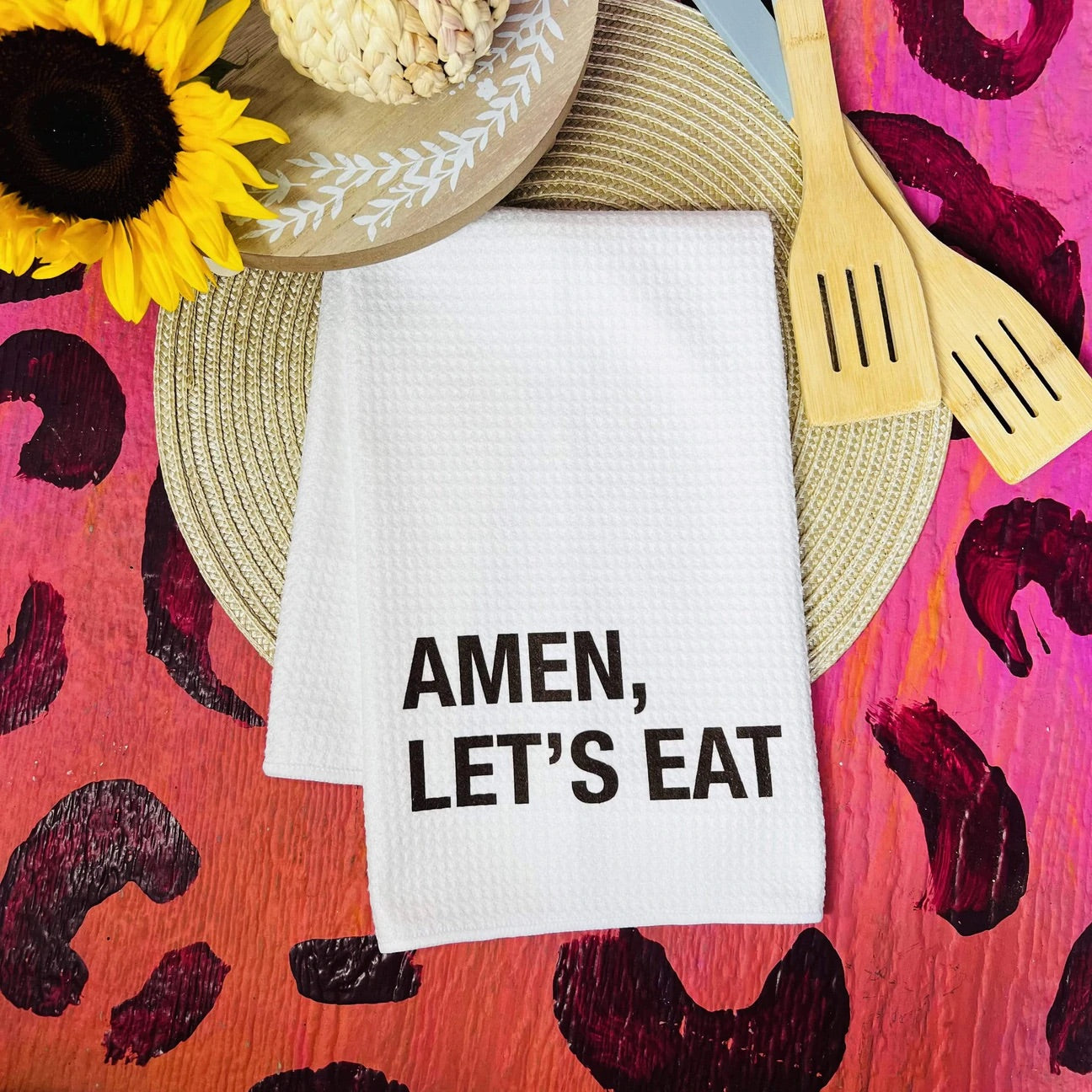 Amen, Let’s Eat Hand Towel