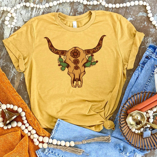 Edge of El Paso Tee - Mustard