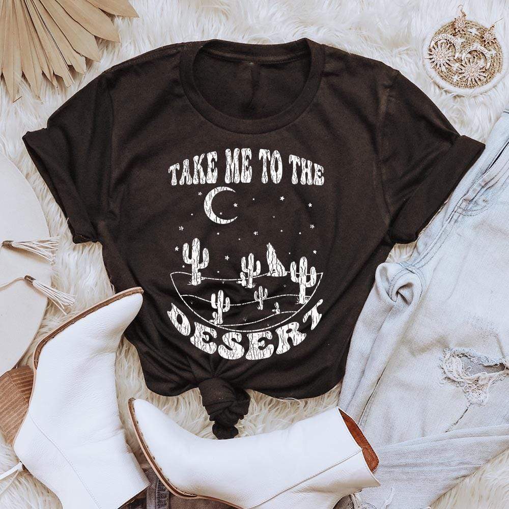 Take Me To The Desert Tee - Black