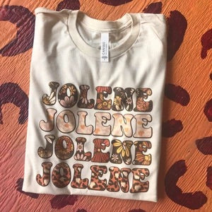 Retro Jolene Tee - Cream