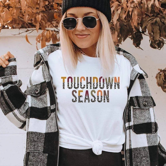 Touchdown Season Tee - White