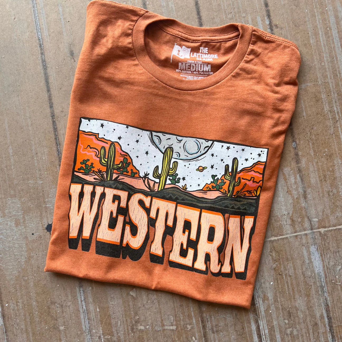 Western Tee - Heather Harvest Orange