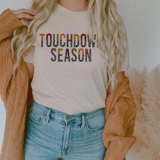 Touchdown Season Tee - Cream