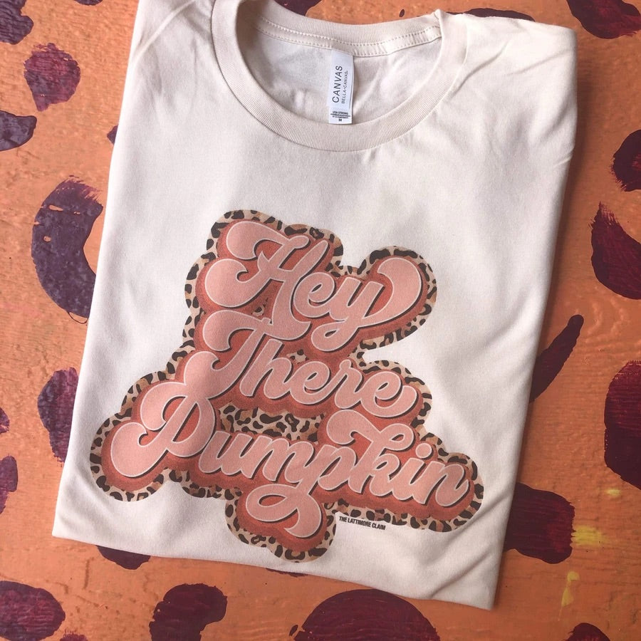 Hey There Pumpkin Tee - Cream